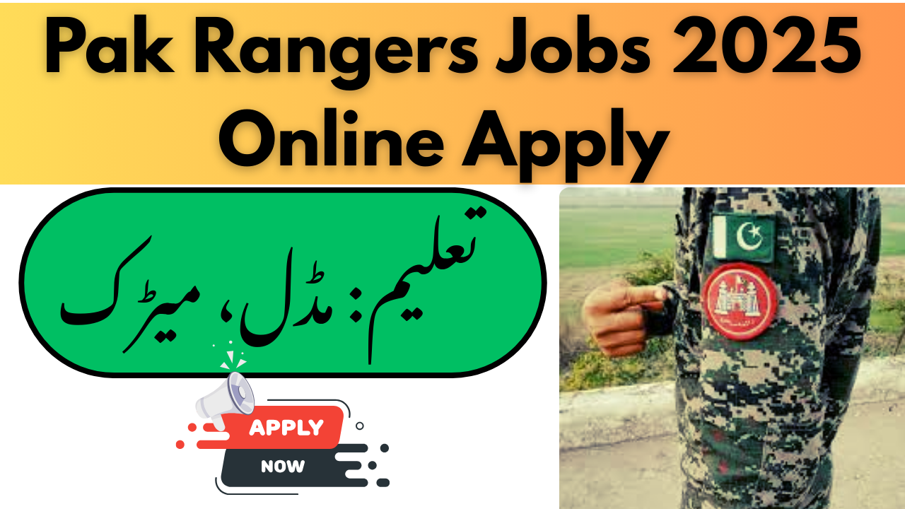 Pak Rangers Sindh Jobs 2025