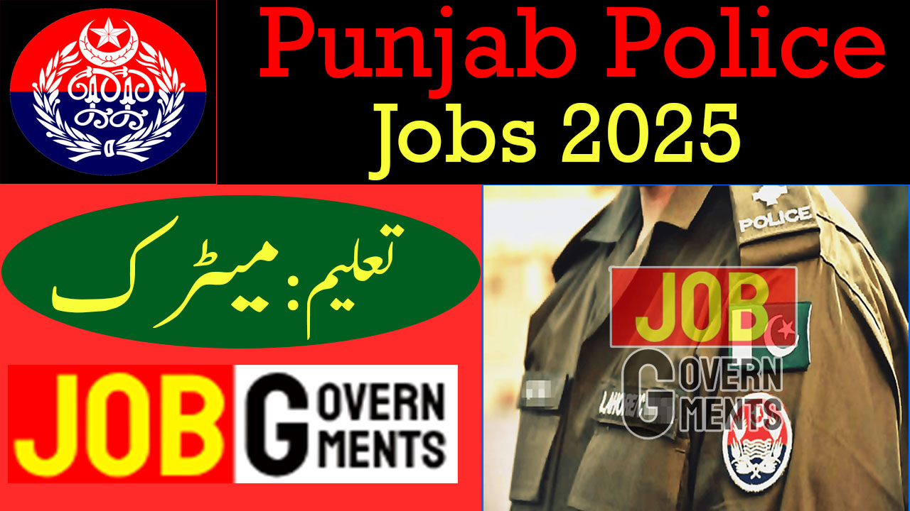 Punjab Police Jobs 2025 Online apply